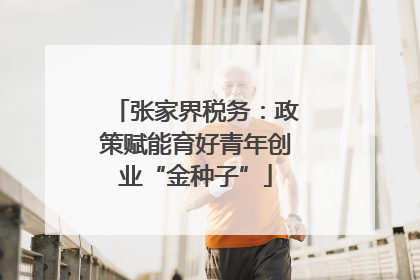 张家界税务：政策赋能育好青年创业“金种子”