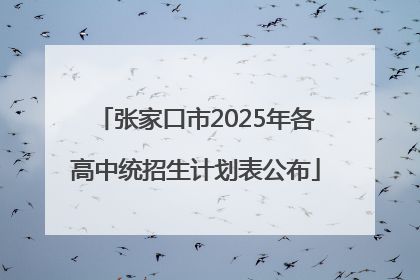 张家口市2025年各高中统招生计划表公布