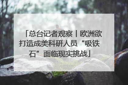 总台记者观察丨欧洲欲打造成美科研人员“吸铁石”面临现实挑战