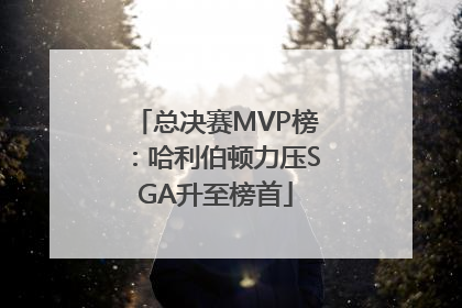 总决赛MVP榜：哈利伯顿力压SGA升至榜首
