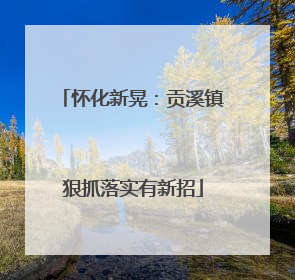 怀化新晃：贡溪镇狠抓落实有新招