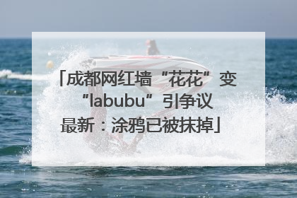 成都网红墙“花花”变“labubu”引争议 最新：涂鸦已被抹掉