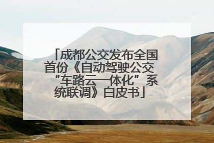 成都公交发布全国首份《自动驾驶公交“车路云一体化”系统联调》白皮书
