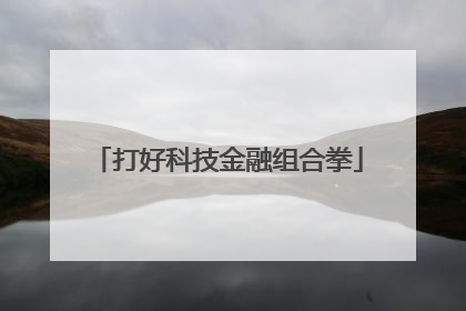 打好科技金融组合拳
