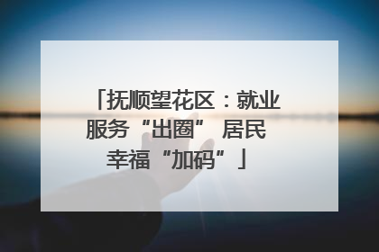 抚顺望花区：就业服务“出圈” 居民幸福“加码”