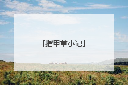 指甲草小记