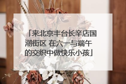 来北京丰台长辛店国潮街区 在六一与端午的交织中做快乐小孩