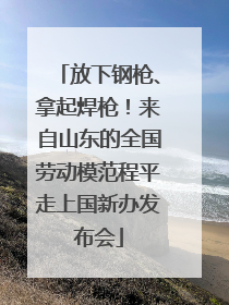 放下钢枪、拿起焊枪！来自山东的全国劳动模范程平走上国新办发布会