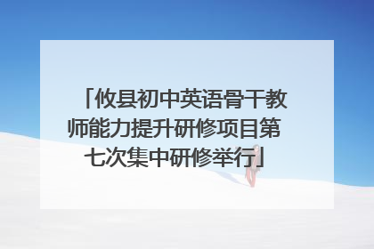 攸县初中英语骨干教师能力提升研修项目第七次集中研修举行