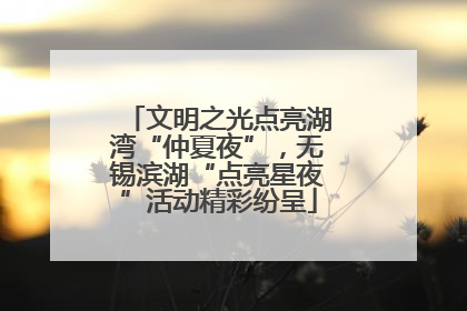 文明之光点亮湖湾“仲夏夜”，无锡滨湖“点亮星夜”活动精彩纷呈