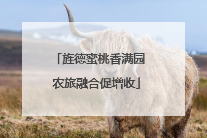 旌德蜜桃香满园 农旅融合促增收