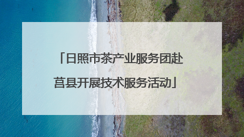日照市茶产业服务团赴莒县开展技术服务活动