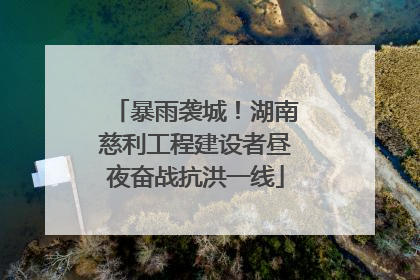 暴雨袭城！湖南慈利工程建设者昼夜奋战抗洪一线