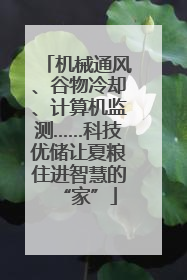 机械通风、谷物冷却、计算机监测……科技优储让夏粮住进智慧的“家”