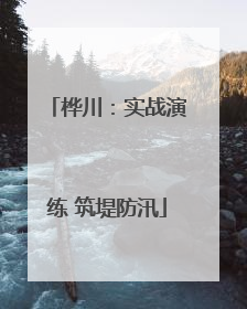 桦川：实战演练 筑堤防汛