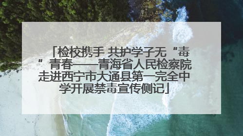 检校携手 共护学子无“毒”青春——青海省人民检察院走进西宁市大通县第一完全中学开展禁毒宣传侧记