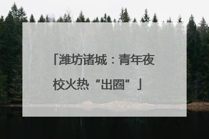 潍坊诸城：青年夜校火热“出圈”