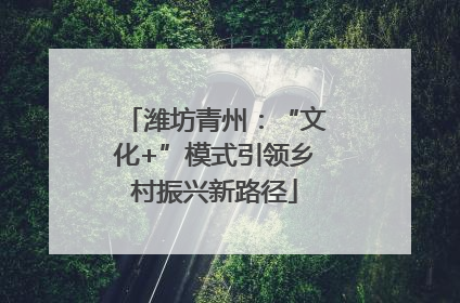 潍坊青州：“文化+”模式引领乡村振兴新路径