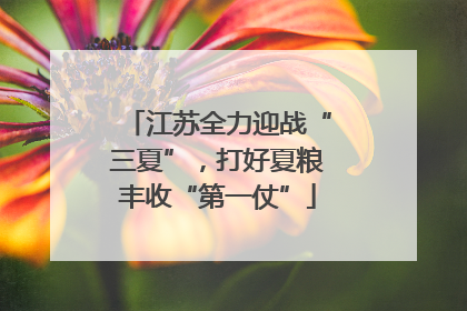 江苏全力迎战“三夏”，打好夏粮丰收“第一仗”