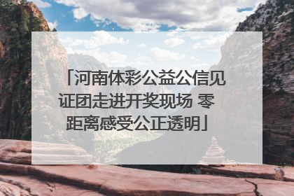 河南体彩公益公信见证团走进开奖现场 零距离感受公正透明
