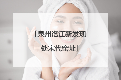 泉州洛江新发现一处宋代窑址