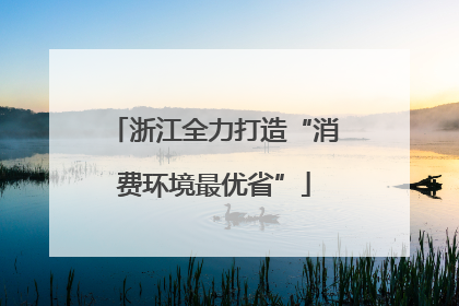 浙江全力打造“消费环境最优省”