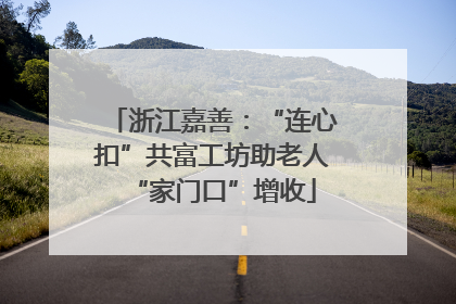 浙江嘉善：“连心扣”共富工坊助老人“家门口”增收