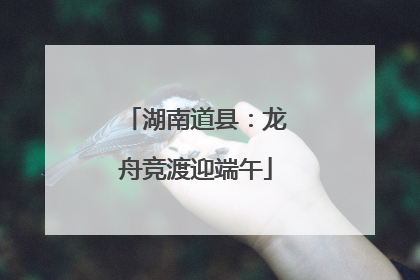 湖南道县：龙舟竞渡迎端午