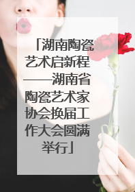 湖南陶瓷艺术启新程——湖南省陶瓷艺术家协会换届工作大会圆满举行