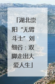 湖北崇阳“无臂斗士”刘细谷：双脚走出大爱人生