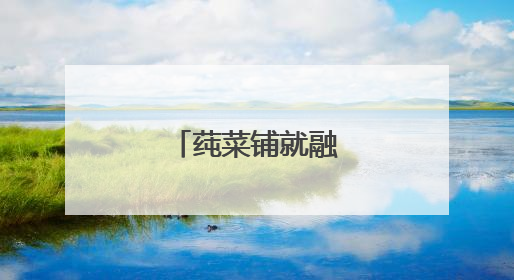 莼菜铺就融合双向道