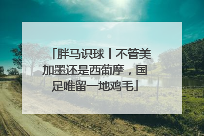 胖马识球丨不管美加墨还是西葡摩，国足唯留一地鸡毛