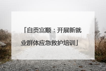 自贡富顺：开展新就业群体应急救护培训