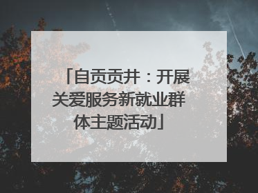 自贡贡井：开展关爱服务新就业群体主题活动