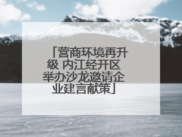 营商环境再升级 内江经开区举办沙龙邀请企业建言献策