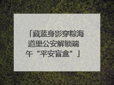 藏蓝身影穿粽海 道里公安解锁端午“平安盲盒”