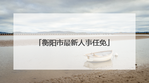 衡阳市最新人事任免