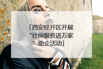 西安经开区开展“社保服务进万家”助企活动