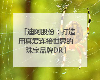 迪阿股份：打造用真爱连接世界的珠宝品牌DR