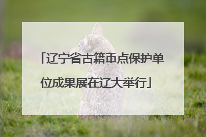 辽宁省古籍重点保护单位成果展在辽大举行