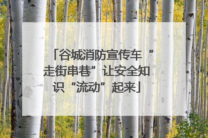 谷城消防宣传车“走街串巷”让安全知识“流动”起来