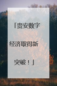 贵安数字经济取得新突破！