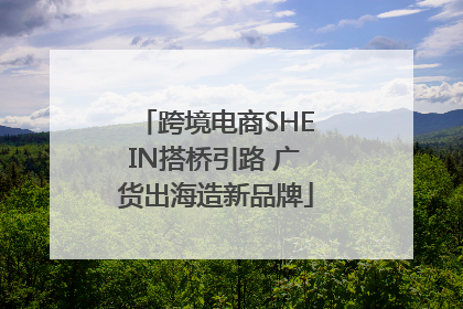 跨境电商SHEIN搭桥引路 广货出海造新品牌