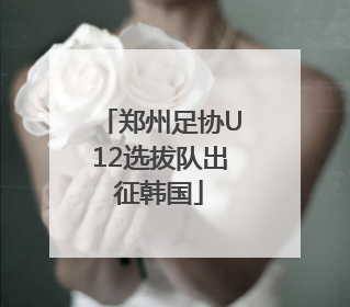 郑州足协U12选拔队出征韩国