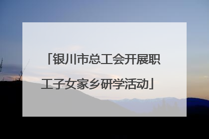 银川市总工会开展职工子女家乡研学活动