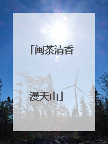 闽茶清香漫天山