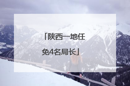 陕西一地任免4名局长