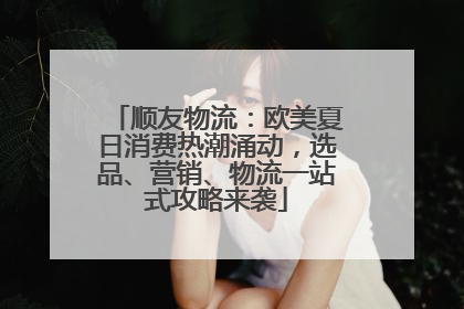顺友物流：欧美夏日消费热潮涌动，选品、营销、物流一站式攻略来袭