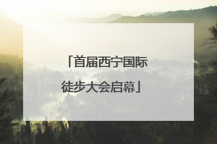 首届西宁国际徒步大会启幕