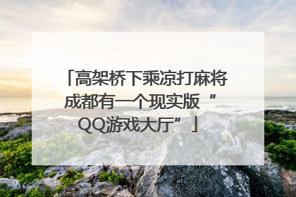 高架桥下乘凉打麻将 成都有一个现实版“QQ游戏大厅”
